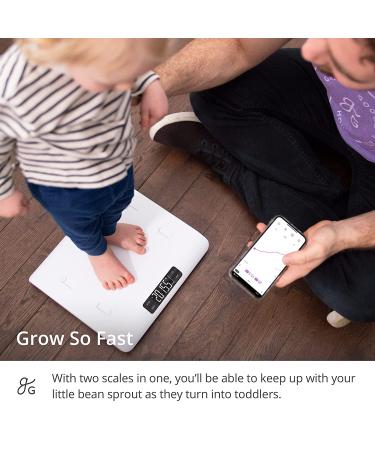 Greater Goods Smart Baby Scale | Accurately Chart Baby's Progress | In-House Algorithm for Wiggly Babies | Infant & Toddler Scale (Bluetooth Connected) - Buy Online on SooperMarket.com