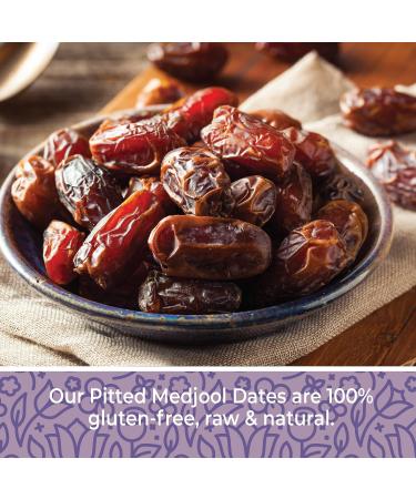 Fresh California Medjool Dates 1 lb - Pitted, Extra Fancy & Non-GMO - Sweet & Chewy Fruit Snack - No Added Sugar - Natural & Delicious - Buy Online on SooperMarket.com