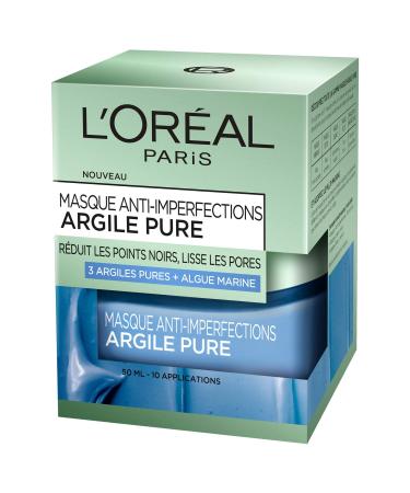 L'OREAL PARIS Anti-imperfection Mask Pure Clay + Marine Algae - 50 ml