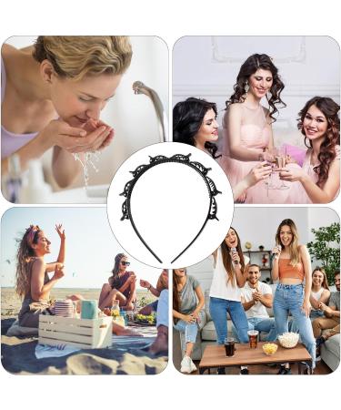 Veeteah Hairband with Clips Hair Pin Headband Twist Plait Headband Hair Tool Double Layer Bangs Hairpin Headband Weave Bangs Clip For Women Girls Black - Buy Online on SooperMarket.com