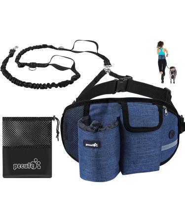 Pecute Jogging Leash for Dogs - Elastic Running Leash with Belly Belt for Large & Medium Dogs Supports Up to 110kg Convenient Belt Bag - Ideal for Jogging & Running - Buy Online on SooperMarket.com