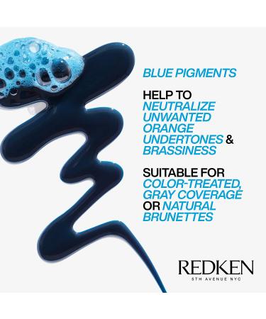 Redken Color Extend Brownlights Blue Toning Shampoo 33.8 Fl Oz - For Brunettes, Natural & Color-Treated Hair - Neutralizes Brass, Sulfate-Free - Buy Online on SooperMarket.com
