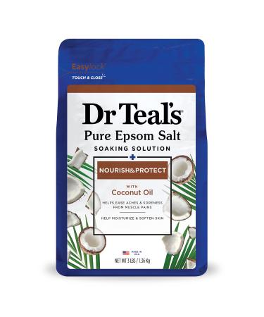 Dr Teal's Epsom Salts Coconut 3Lb 1.36Kg