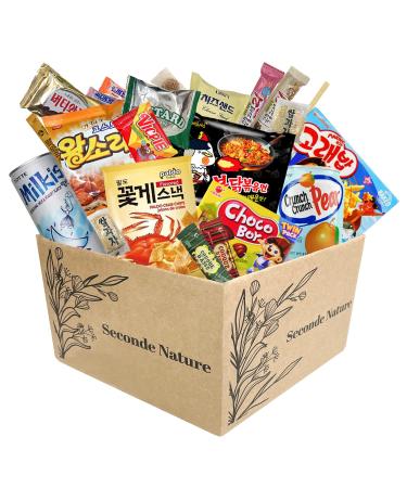 Journey of Asia "Seri's Choice KOREAN Snack" Box by Seconde Nature 20 Count Individual Wrapped Packs of Coffee, Snacks, Chips, Cookies, Noodle and Drink, Treats for Friends, Family, Kids, Children, College Students, Adult,…