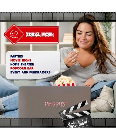 Grehge corn Bags - 40 Pcs 1oz Concession-Grade Bags Popcorn Machine Accessories for Popcorn Bars Movie Nights Concessions - Buy Online on SooperMarket.com