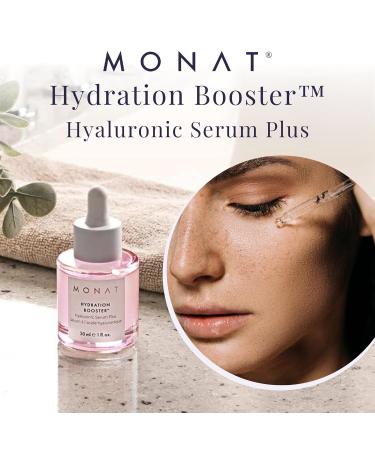 MONAT Hydration Booster Hyaluronic Serum - Lightweight Oil-Free Deep Hydration for All Skin Types - Plump Skin & 8 Hour Moisturizing Effect - Buy Online on SooperMarket.com