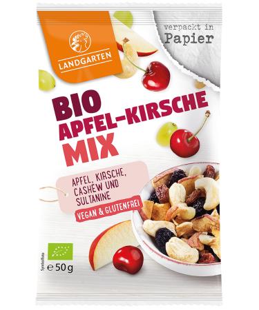 Landgarten | ORGANIC Apple-Cherry Mix Vegan | 1 pack (50 g) Apple Cherry