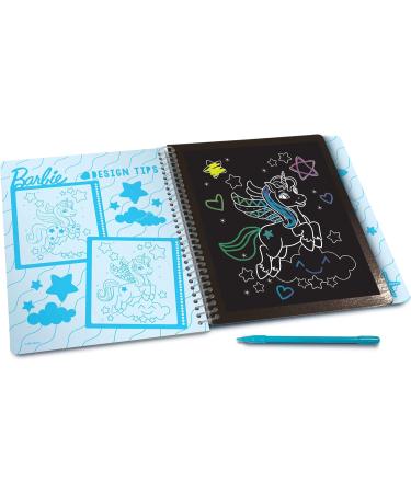 Lisciani Barbie Scratch Mermaid Sketchbook - Magical Coloring & Decorating Book for Girls 4+ | Creative Play with Multi-Colored Pages - Buy Online on SooperMarket.com