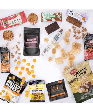 Keto Snack Box - Low Carb Sampler & Treats | 5G Sugar or Less - Best Keto Care Package - Buy Online on SooperMarket.com