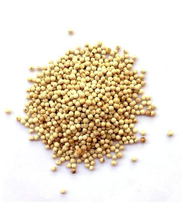 Organic Premium Grade White Peppercorn - Aromatic Superfood for Cooking & BBQ | 3.5 oz / 100 g - Buy Online on SooperMarket.com