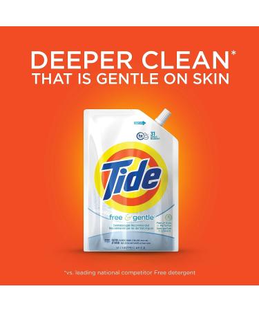 Tide Free & Gentle Liquid Laundry Detergent - 93 Loads, 45 fl oz (Pack of 3) - Buy Online on SooperMarket.com