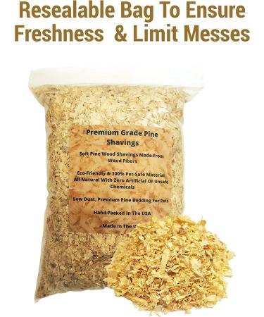 Wood Smith USA Premium Pine Bedding - 4 Quart | Dust Free & Natural | Ideal for Animal Bedding | Controls Odor - Buy Online on SooperMarket.com
