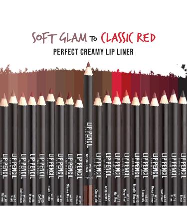 kiss new york Professional Slim Lip Pencil Creamy Soft Liner in Coffee Brown - Long-Lasting Natural Lip Makeup | Water-Resistant Lip Crayon - Buy Online on SooperMarket.com