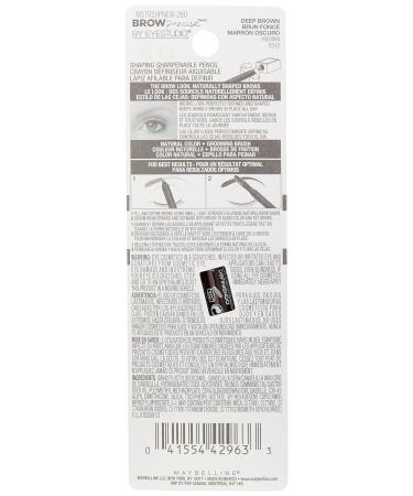 Maybelline New York Brow Precise Shaping Eyebrow Pencil Deep Brown 0.02 oz - Pack of 1 - Buy Online on SooperMarket.com