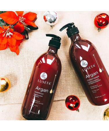 Luseta Argan Oil Moisture & Repair Shampoo & Conditioner Set - 2x33.8oz | International Shipping Available - Buy Online on SooperMarket.com