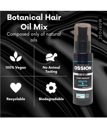 Morfose Hair Serum 75ml | Keratin & Almond Oil for Shine Nourishment & Frizz Control | Heat Protection - Buy Internationally - Buy Online on SooperMarket.com