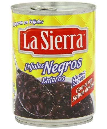 Whole Black Beans (Seasoned) 560g - Authentic Mexican Frijoles Negros Enteros LA SIERRA - International Shipping Available - Buy Online on SooperMarket.com