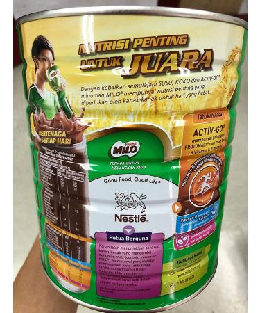 Nestle Milo Malaysia 1.5kg Tin Can - Halal Chocolate Malt Powder Energy Drink - Buy Online on SooperMarket.com