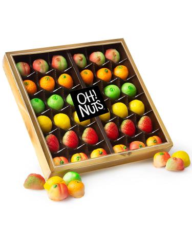 Oh! Nuts Premium Marzipan Candy Fruits - 36pcs | Holiday Marzipan for Birthday  Anniversary  Corporate Gift Tray in Elegant Box | Gourmet Gift Snack Idea for Women & Men 36 Pieces - Buy Online on SooperMarket.com