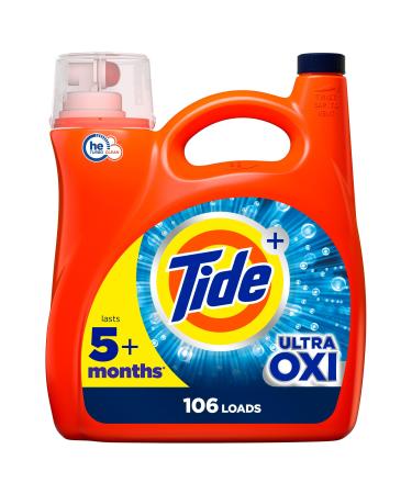 Tide Ultra Oxi Liquid Laundry Detergent 106 loads 149 fl oz HE Compatible