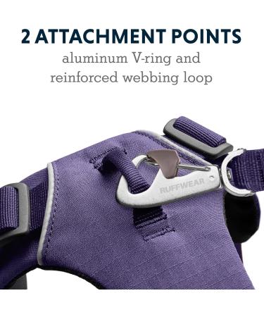 Luffwear Front Range Dog Harness - Reflective Padded Anti-Escape - Purple Sage - Large/X-Large - International Shipping Available - Buy Online on SooperMarket.com