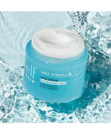 e.l.f. Holy Hydration! Face Cream - Fragrance Free Smooth Non-Greasy Lightweight Nourishing Moisturizes Softens Absorbs Quickly Suitable For All Skin Types 1.76 Oz - Buy Online on SooperMarket.com