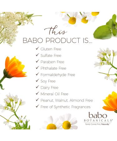 Babo Botanicals After Sun Aloe Vera Gel - Soothing Hydrating Relief for Babies Kids & Sensitive Skin - Vegan 8 oz - Buy Online on SooperMarket.com