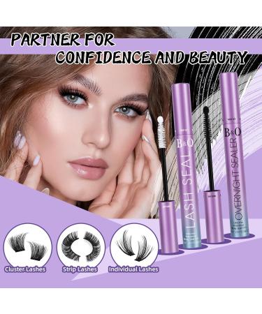 Lash Seal 10ml - Waterproof Overnighter Lash Sealer for Cluster & Eyelash Extensions | Long Lasting Bond & Lock - Black Seal - Buy Online on SooperMarket.com