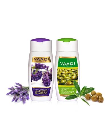 Vaadi Herbals Lavender Shampoo 110ml with Olive Conditioner 110ml