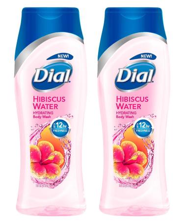 Dial Hydrating Body Wash - Hibiscus Water - Net Wt. 16 FL OZ (473 mL) Per Bottle - Pack of 2 Bottles