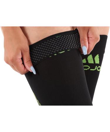 Mojo Compression Sports Thigh Sleeve for Hamstring & Quad Injuries Unisex Small Black | International Shipping Available - Buy Online on SooperMarket.com