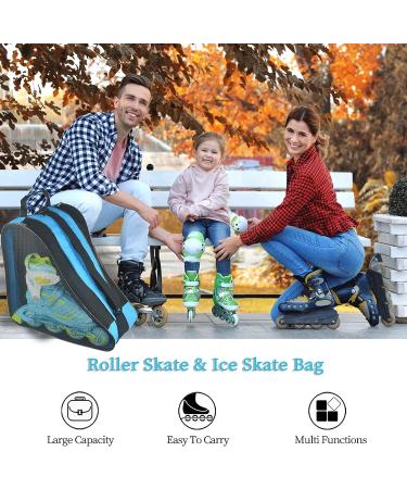 Adjustable Roller Skate Bag | Large Capacity | Breathable | Blue+Red - Buy Online on SooperMarket.com