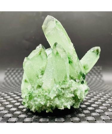 Natural Green Ghost Ghost Quartz Crystal Cluster Rock Suitable for Home HOMEZHOU (Color : 300-350g) - Buy Online on SooperMarket.com