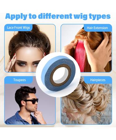 EHDIS Double Sided Hair Extension Tape 10mm x 3 yards with Plastic Scraper - Ideal for Hair Extensions, Lace Wigs, Toupees, and Hair Wefts - Buy Online on SooperMarket.com