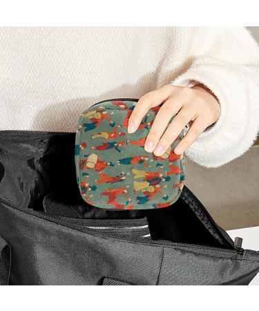 Multi-Colored Dance for Two Sanitary Napkin Storage Bag - Portable Menstrual Cup Pouch for Women & Teen Girls - Buy Online on SooperMarket.com