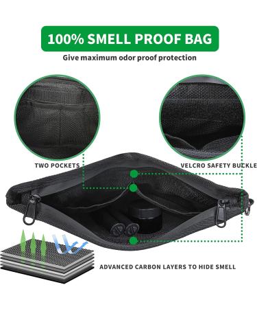 Smell Proof Bag Kit - Black | Odor Proof Pouch, Stash Storage Container, Box | Upgrade to Smellproof Case for Ultimate Smell Protection - Buy Online on SooperMarket.com