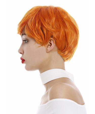 WIG ME UP 0824-T2735/TF2201 | Short Pixie Wig with Side Parting | Slightly Wavy Orange Wig for Women - International Shipping Available - Buy Online on SooperMarket.com