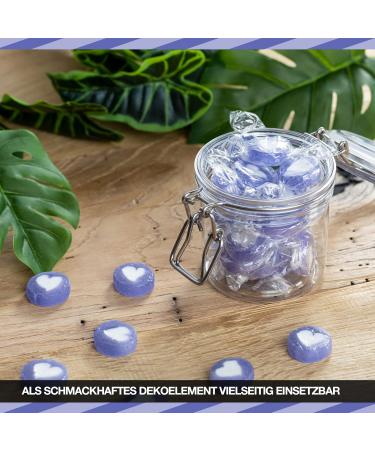 Rocks Heart Sweets Sweet Lilac White as Sweet Table Decoration at Wedding Baptism holy Communion or Valentine s Day (500 GR) with Lilac Heart - Give Love with Hearts - Buy Online on SooperMarket.com