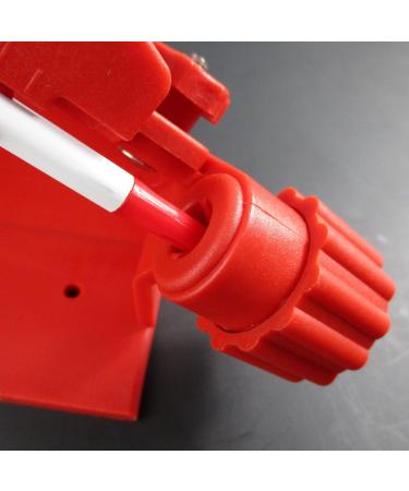 Adjustable Fletching Jig Tool for DIY Archery Arrows - Straight and Helix with Clamp in Red - Buy Online on SooperMarket.com
