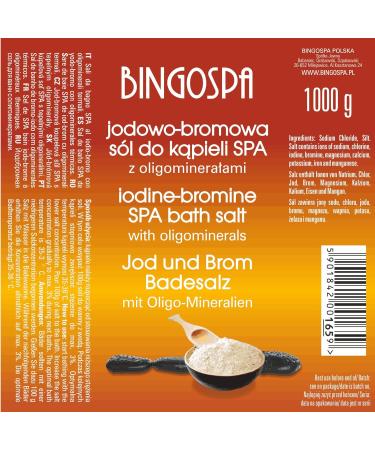 Iodine-Bromine Bath Salt for Scars Psoriasis & Arthritis - 1000g BINGOSPA | International Shipping Available - Buy Online on SooperMarket.com