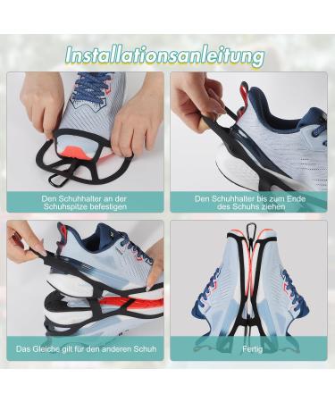 Buy Takyu Silicone Shoe Holder for Backpack | 2-Pack Breathable Shoe Clips for Sports & Hiking - Black-L - Buy Online on SooperMarket.com