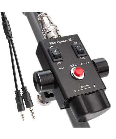 KOERTACOO Camcorder Zoom Controller, Remote Control Zoom, Iris, and Focus Control + 2.5mm and 3.5mm Jack Cable for Panasonic HC-X1 HC-PV100 AG-UX90 AG-UX180 HC-X1000 AG-AC30 AG-AC90 AU-EVA1 Camera.