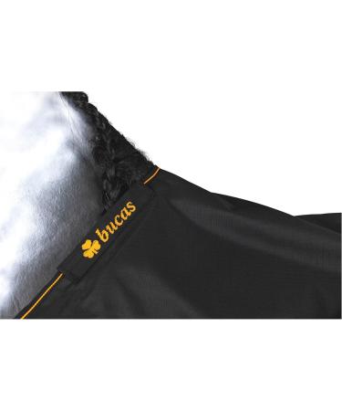 Marengos by Bucas 1200D Irish Turnout Blanket - Waterproof Black/Orange 125cm | Best Rain & Transition Ceiling for Horses - Buy Online on SooperMarket.com