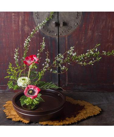 10pcs Silver Round Flower Frog Arrangers - Japanese Flower Holder for Floral Arrangement and Plant Decoration - Buy Online on SooperMarket.com