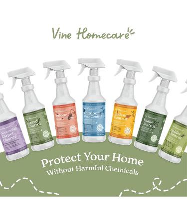 Vine Homecare Indoor Pest Control Spray 32oz - Repels Moths, Fleas, Ticks, Spiders, Ants & More - Natural Non-Toxic Formula for Quick and Easy Pest Control - Safe Around Kids & Pets - Buy Online on SooperMarket.com