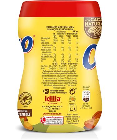 ColaCao - Cocoa powder 0% - Buy Online on SooperMarket.com