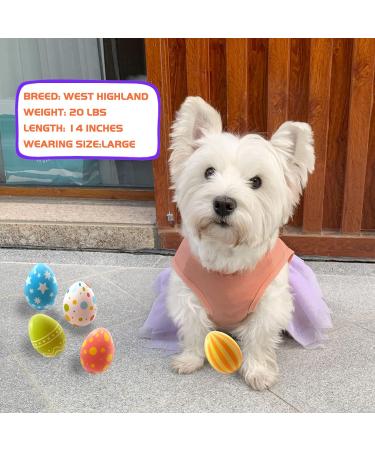 Dog Dress with Tulle for Small Dogs - Easter Day Puppy Sundress - Small (1 Pack) - Buy Online on SooperMarket.com