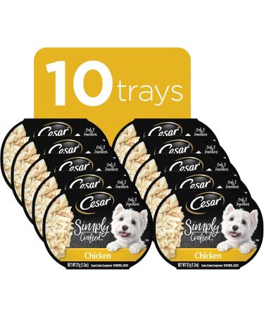 Cesar Simply Crafted Wet Dog Food Chicken Flavour 37g Pack of 10 & Simply Crafted Wet Dog Food Chicken Carrots & Green Beans - Chicken Sweet Potato Apple Barley & Spinach 8x37g Variety Pack - Buy Online on SooperMarket.com