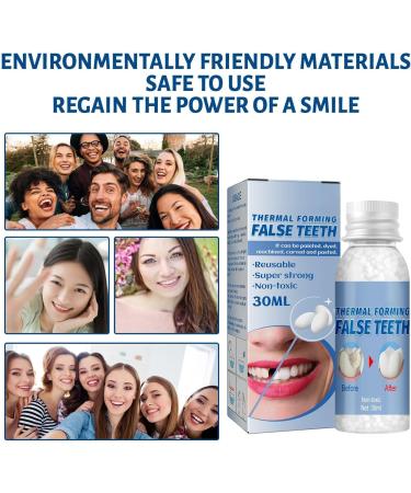 Tooth Repair Kit/Tooth Repair Granules/Cavity Filler for Teeth/Tooth Repair Kit for Chipped Teeth/Moldable False Teeth/Cavity Filler for Teeth/Temporary Filling for Tooth(30g/1floz) - Buy Online on SooperMarket.com