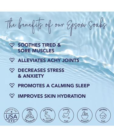 Laki Naturals Lavender Epsom Soak Bath Bubbles - 20oz (566g) | Coconut-Based, Paraben-Free Detox Bubble Bath with Epsom Salts for Relaxation - Buy Online on SooperMarket.com